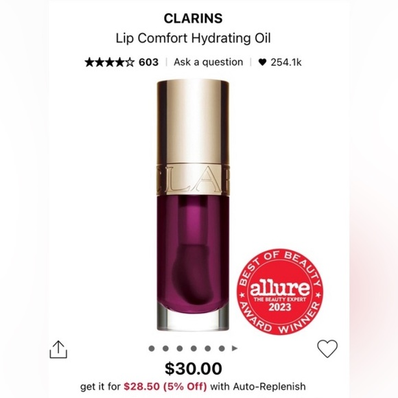 ✨Discontinued 08 Blackberry✨ Clarins Paris NIB Instant Light Lip Comfort Oil - Picture 1 of 5